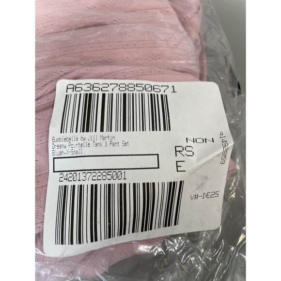 Bumblebella by Jill Martin Dreamy Pointelle Tank & Pant Set Womens XS Blush NEW - Picture 5 of 9